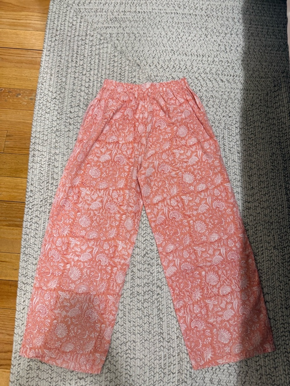 Roller Rabbit Paisley Floral Wide Leg Pajama Pants - Picture 3 of 5